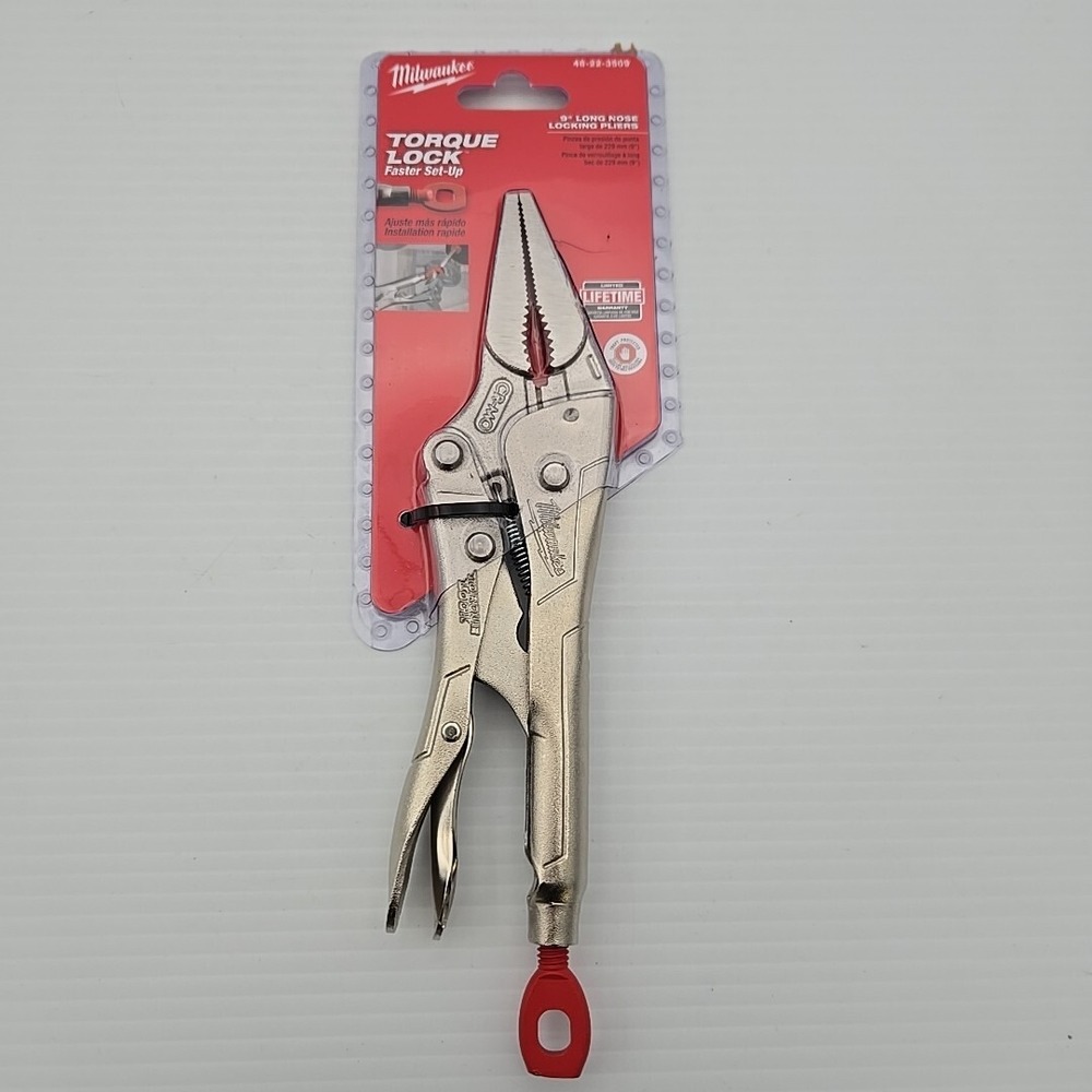 Milwaukee 48-22-3509 9 in. TORQUE LOCK Long Nose Locking Pliers